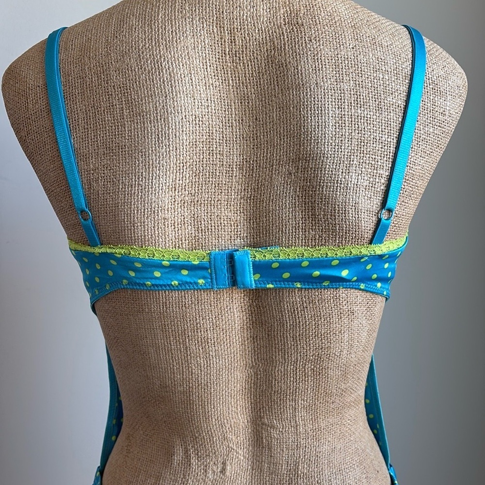Victoria’s Secret Sexy Little Things Y2K Polka Dot Lingerie Romper 36C - Picture 6 of 9